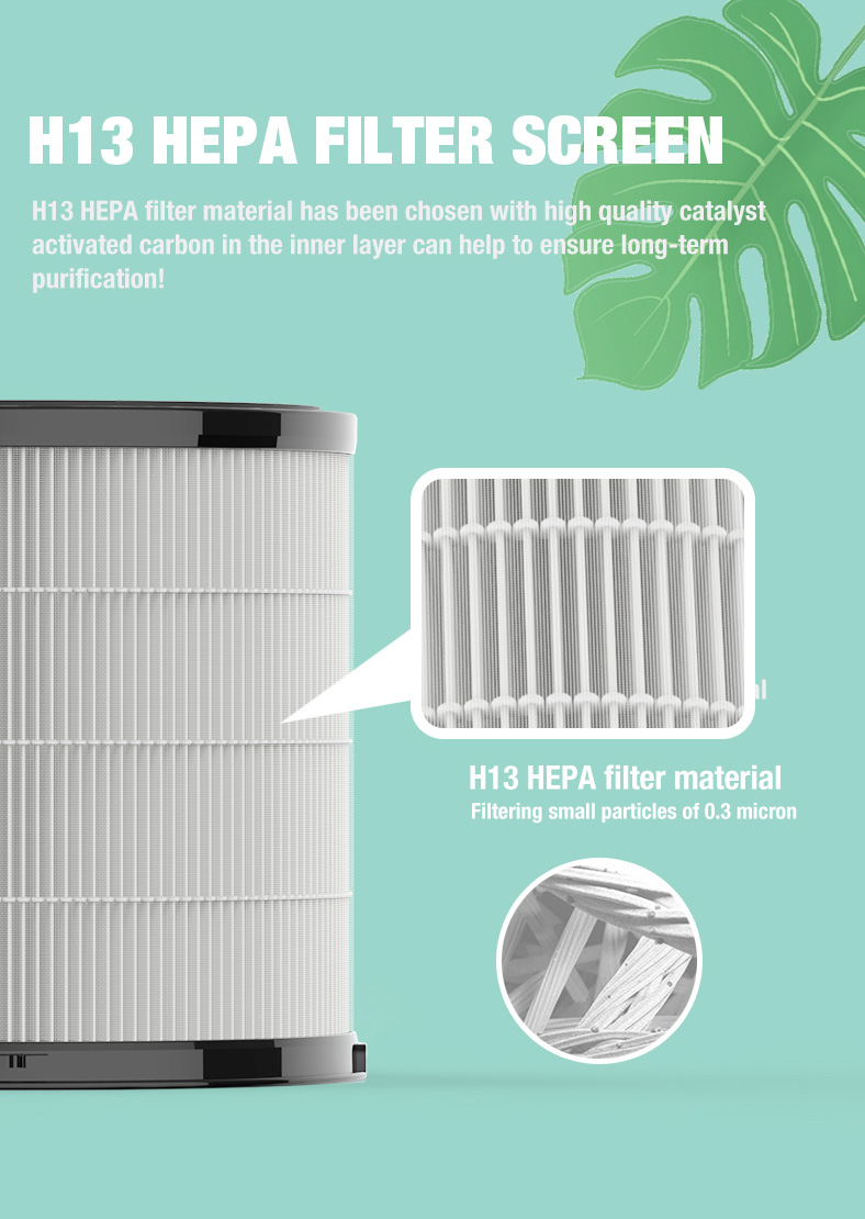 Olansi A4 Pro Desktop luftrenser (10)