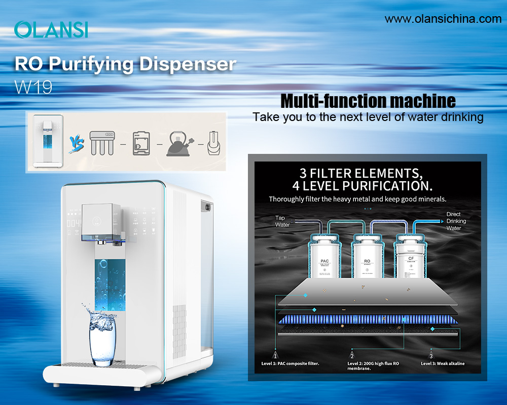 Bedste 4 Stage Portable Countertop Omvendt Osmose System RO Water Purifier Dispenser Producent Factory 2022