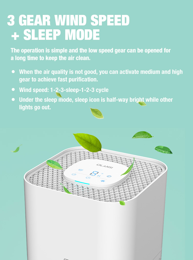 Olansi A4 Pro Desktop luftrenser (5)